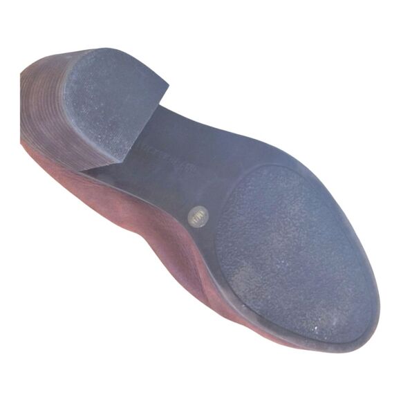 Lucky Brand Machiko Mule Slingback Stack Heeled Bootie Brown Leather size 8 / 38 - Picture 16 of 16